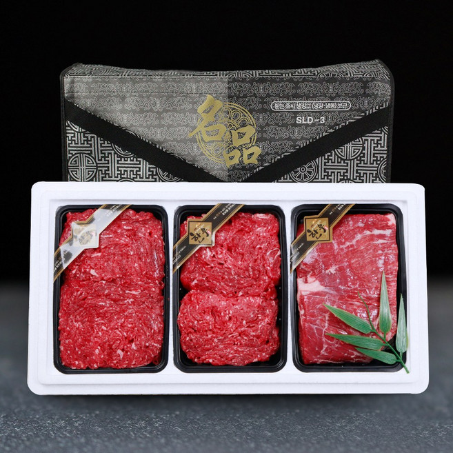 [나주목장] 전라도 한우 1등급 명품정육세트 3호(불고기x2+국거리), 1개