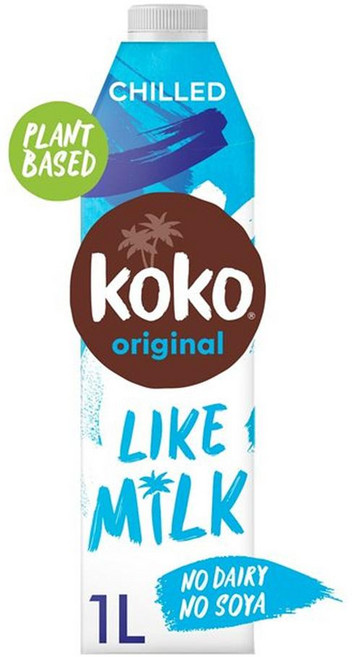 Koko 코코 프레쉬 오리지날 플러스 칼슘 밀크 알터네이티브, 4개, 1L