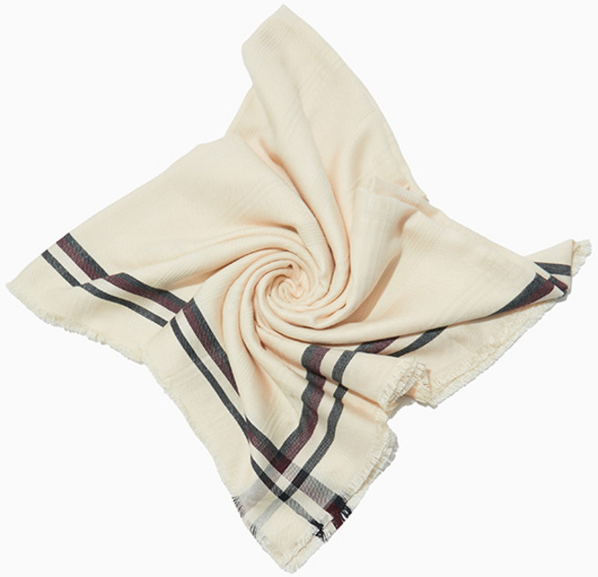 타미힐피거 에센셜 자카드 스퀘어 스카프 (T22F0AMF002WT1AA8)