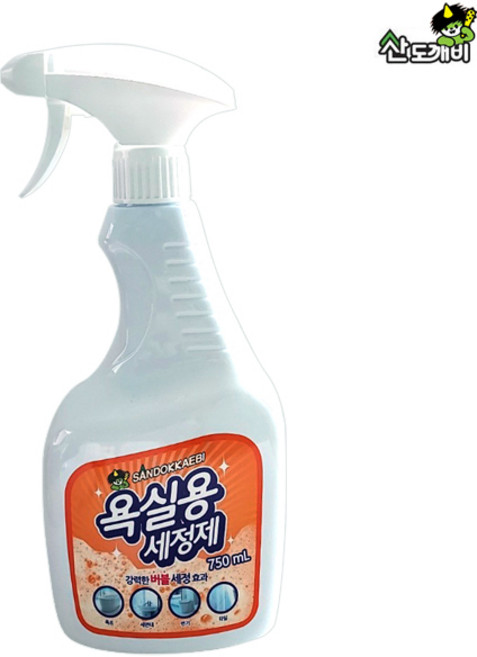 산도깨비 청소세제 / 욕실용 세정제 대용량, 산도깨비 청소세제 욕실용세정제 750ml x 1개 초특, 1개
