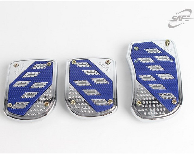 국제 논슬립페달 세이프페달 오토2P 수동3P 화물차 / 승용차 / SUV 미끄럼방지페달, 블루, 세이프수동3P