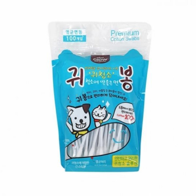 에티펫 귀봉 중형 100p X 5개 (총500p) 반려동물전용 귀청소 위생용품