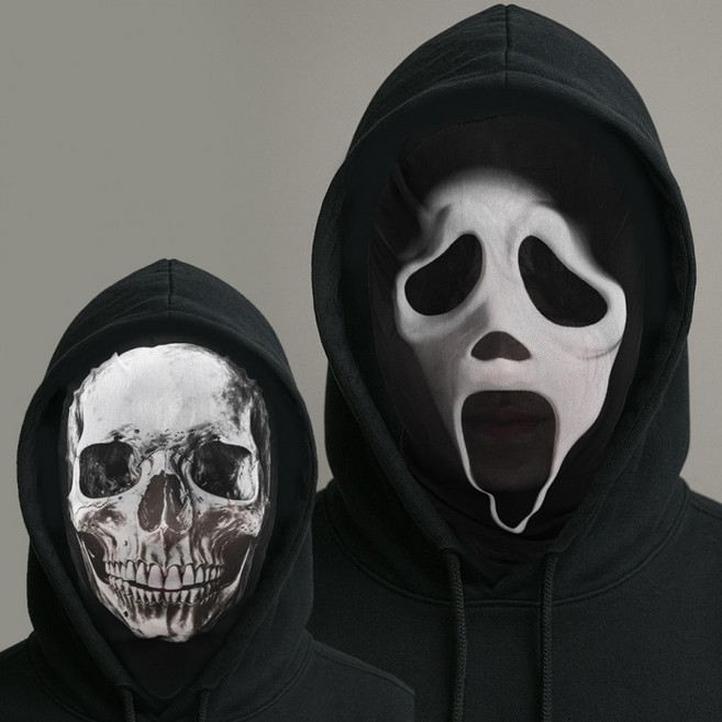 복면망사가면, 1개, 해골