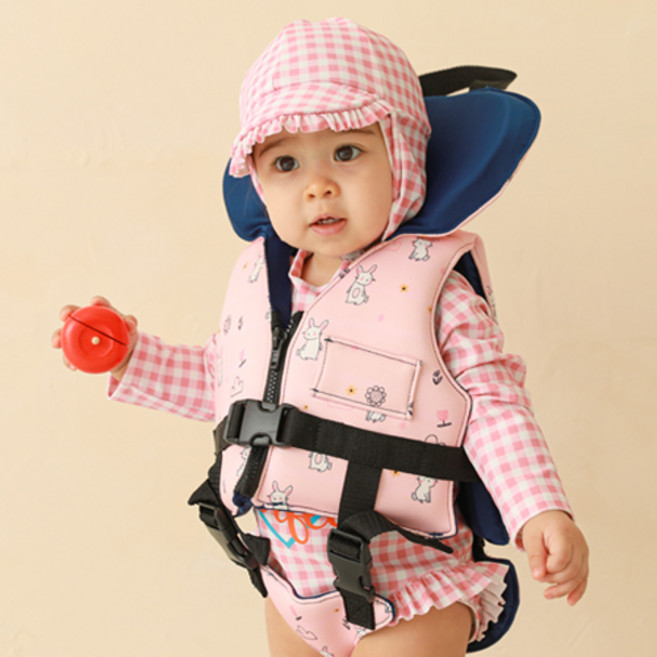 베베샤 유아동 네오플랜 수영조끼, 산토끼