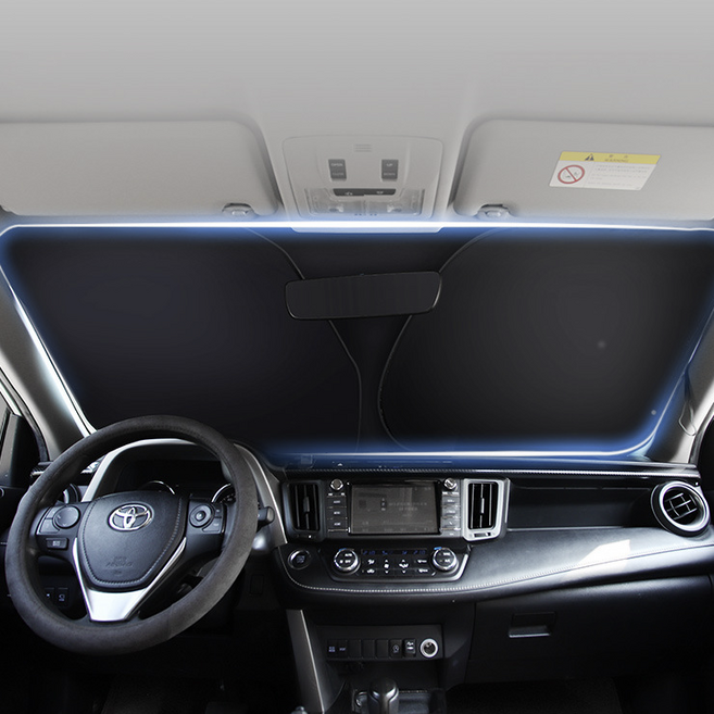 자동차햇빛가리개 티타늄실버코팅 자외선차단 경차 소형차 캐스퍼 마티즈 모닝 스파크 레이 미니쿠퍼 컨트리맨, 실버, 1개