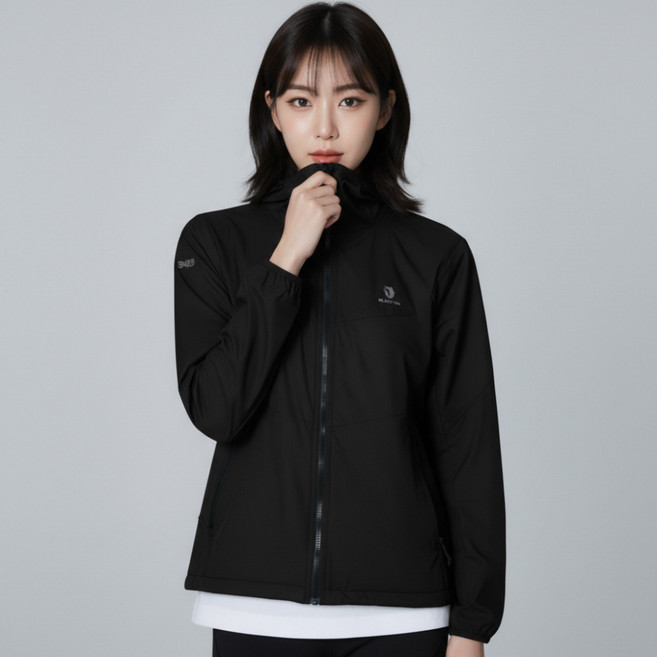 블랙야크 여성 바람막이 자켓 경량 후드 러닝 등산 간절기 방풍