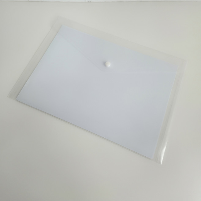 A4 투명 서류파우치 20개 똑딱이 문서 봉투 포켓 화일 가방, 단품, 1세트