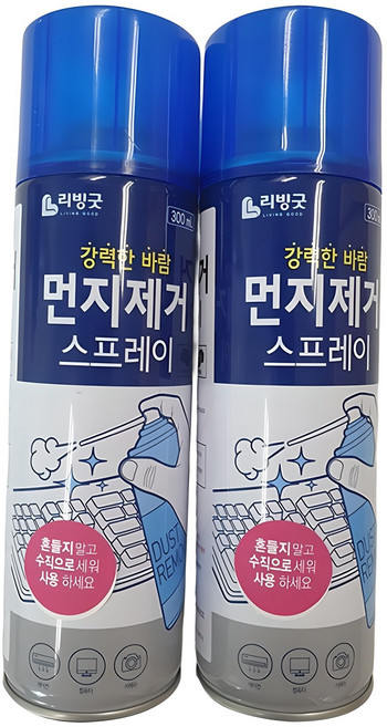 리빙굿 먼지제거 스프레이, 혼합색상, 2개