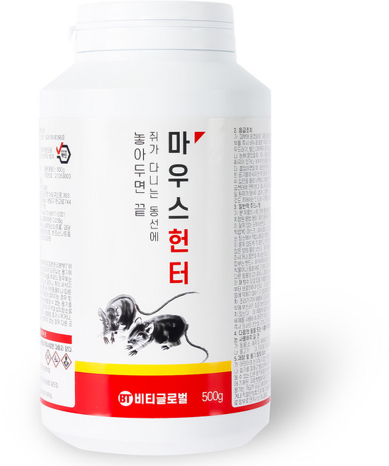 모스헌터 잘먹는 쥐약 살서제 마우스헌터 블럭, 110개입, 1개