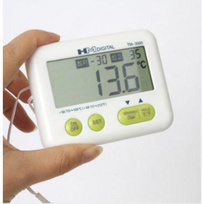 디지털 전자 식당 급식 영업용 백신 약국 병원 창고 어린이집 식품 냉장 냉동고 온도계, 1개, 1개입