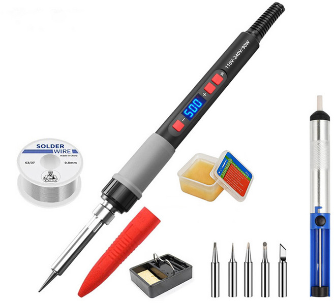 伊德萊斯 智能便攜電烙鐵 90W可調溫焊槍, 1個, 橙色