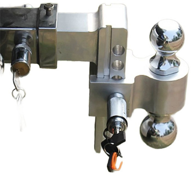 히치볼 트레일러 캠핑 커넥터 견인고리 견인 아연도금커버, 실버 10인치 2+2-5 16, 1개