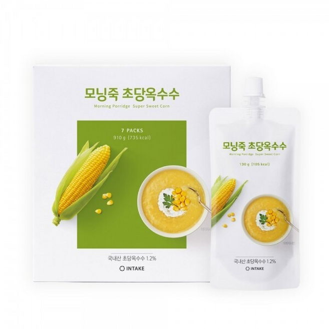 간편한 아침 모닝죽 초당옥수수 ( ), 130g, 1박스