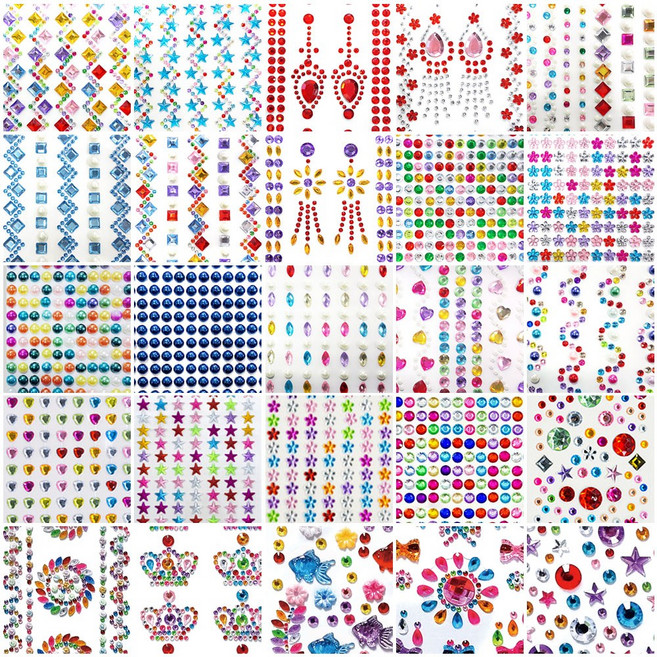 보석스티커 비즈스티커, 71번, 1개