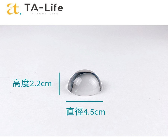 TA-LIFE 壓克力半圓球放大鏡文鎮紙鎮, 1個
