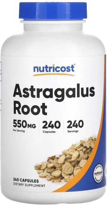 Nutricost 황기 뿌리 550mg 캡슐 240정, 1개 - 쿠팡