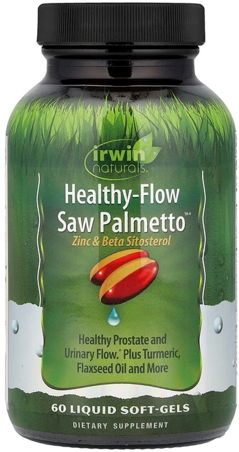 어윈네츄럴 Healthy-Flow 쏘팔메토 액상 소프트젤 60정, IRW59197, 1개 - 쿠팡