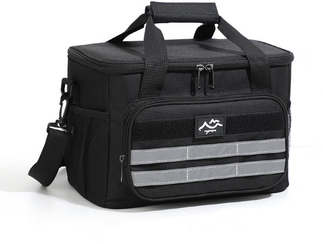 휴대용 보온보냉가방 쿨러백 보냉백 대용량 접이식 캠핑가방, 블랙, 1개