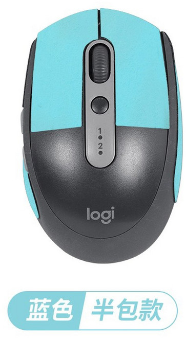 무선 마우스 M590 음소거 디프 블루투스마우스 스크롤 사무, 5 블루 미끄럼 방지 스티커 [반팩, 세정면 증정]