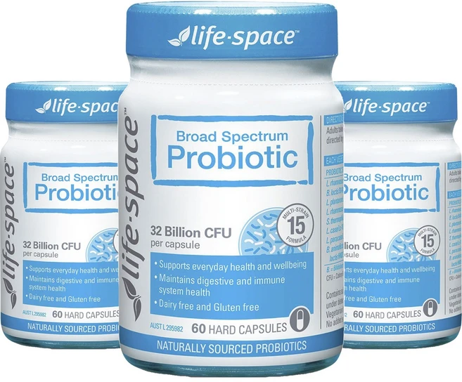 라이프스페이스 브로드 스펙트럼 프로바이오틱 320억 CFU 하드 캡슐, 60정, 3개 - 쿠팡