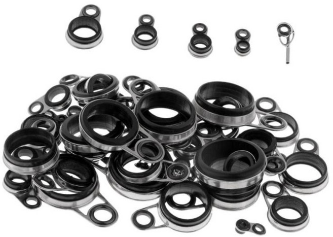 DIY 아이반지 25pcs 스테인레스 스틸 낚싯대 가이드로드 수리 키트, 1개