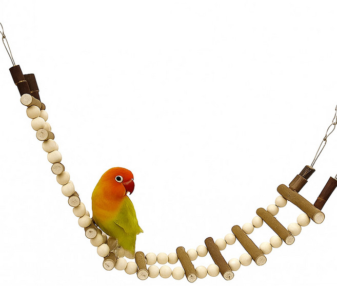 패럿토피아 사과나무 흔들 사다리 앵무새 햄스터 슈가글라이더 장난감, 13단-66cm, 1개