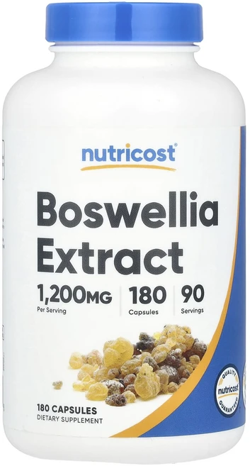 Nutricost 보스웰리아 추출물 1200mg 캡슐 180정(캡슐 1정당 600mg), Nutricost보스웰리아추출물1200mg캡슐180정캡, 1개, 180정 - 쿠팡