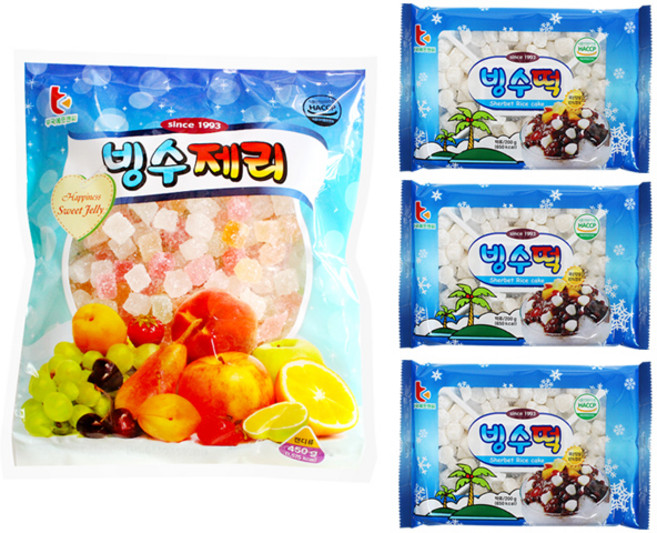 부국 빙수떡 600g +빙수제리 450g