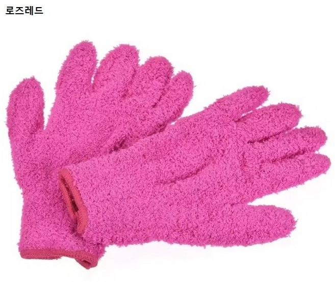 패러독스 극세사 장갑 실내 크리닝 글러브 시즌2, 로즈레드, 1개