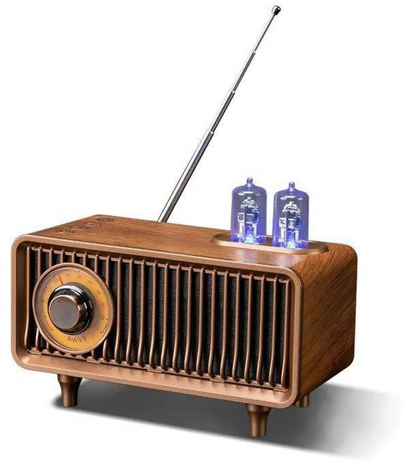 아날로그 옛날라디오 진공관 옛날 인테리어 클래식 탁상용 엔틱, B9***화리금, 금색, 공식 기본형