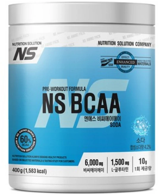 NS BCAA 아미노산 보충제 소다맛, 1개, 400g - 쿠팡