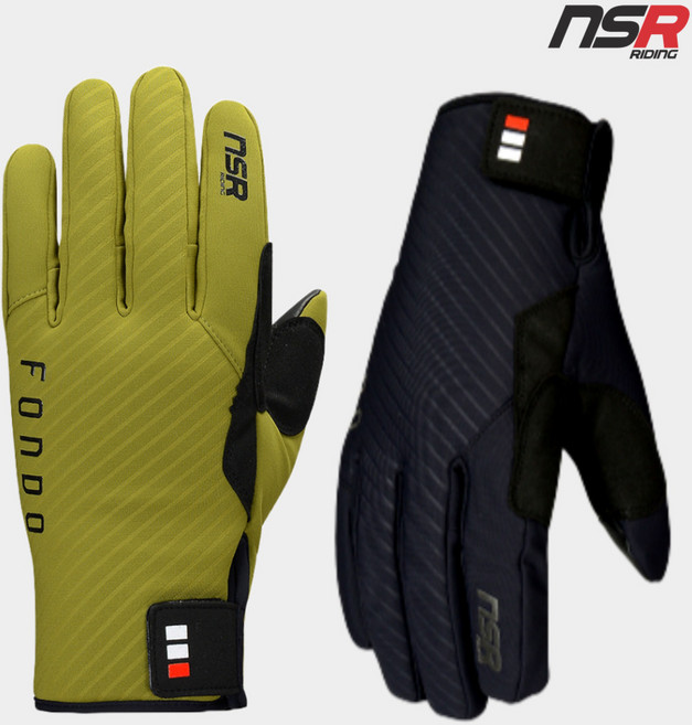 NSR 폰도 에어로 패딩 긴장갑 남녀공용 겨울 라이딩 방한 장갑, 아보카도
