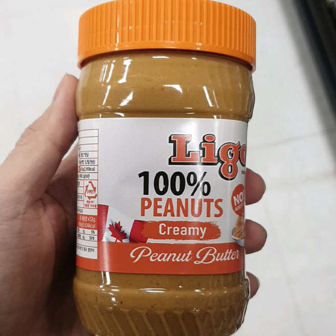 리고 100% 땅콩버터 크리미, 453g, 1개