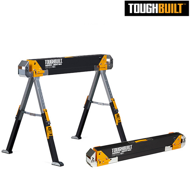 터프빌트 현장 작업대 한옥 우마 2EA 세트 TB-C700 목공작업대 테이블 높이조절
