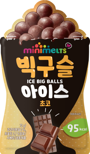 미니멜츠빅 빅구슬아이스 초코, 4개