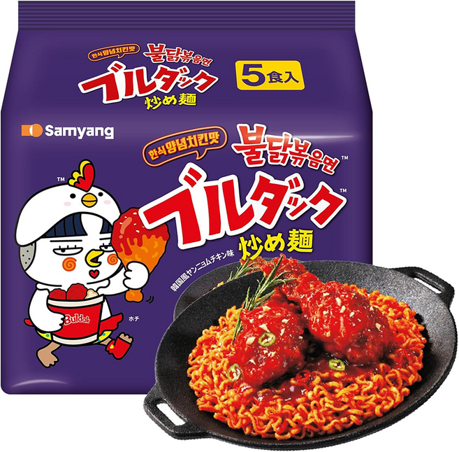 삼양재팬 불닭볶음면 한식양념치킨 맛 5개입 x 1팩