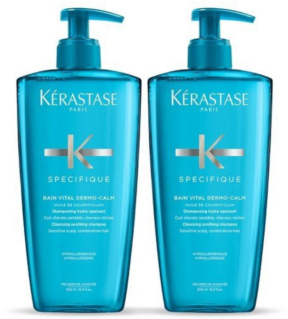 케라스타즈 방 비탈 샴푸 대용량 500ml 듀오 세트 자극받은 두피용