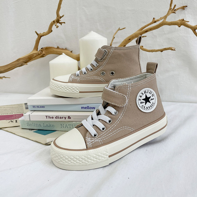 리틀잼스 아동용 하이탑 캔버스 스니커즈 운동화 kd3319