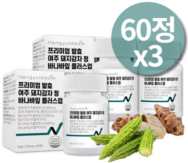 국내산 발효 미숙여주 추출분말 정 비터멜론 여주추출물 돼지감자 바나바잎 추출물, 1개