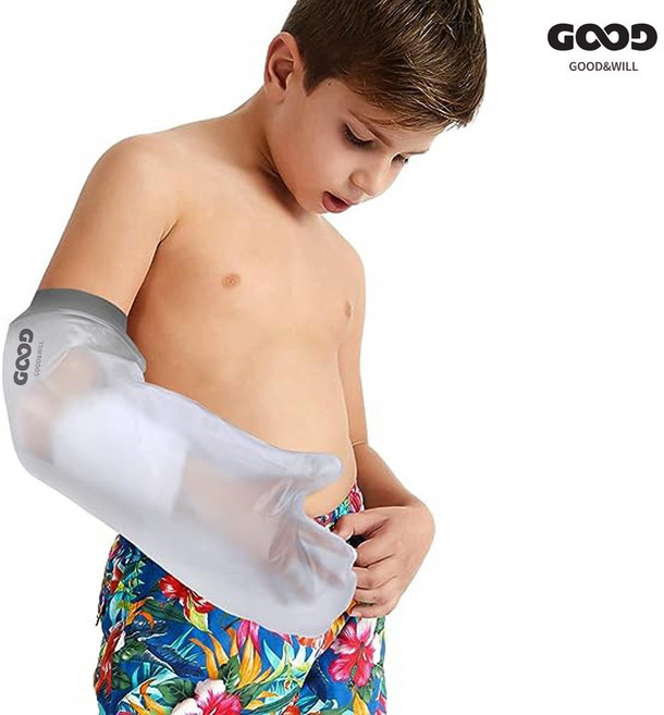 굿앤윌 깁스방수커버 네임펜, 어린이용 팔, 1개, 투명