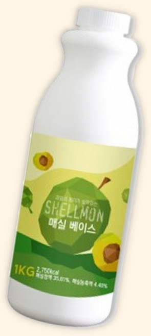 (수담스토어) 커피숍 매실 원액 베이스 업소용 에이드 음료재료 1kg, 1개