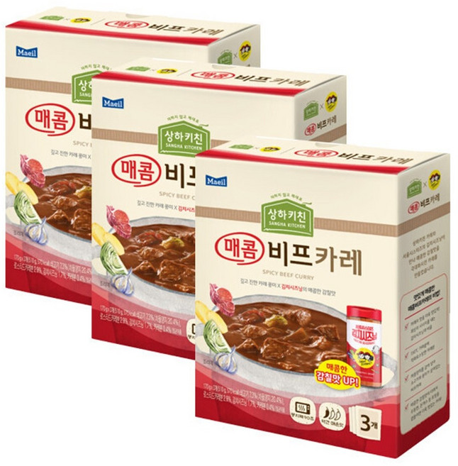 매일유업 상하키친 매콤비프카레, 170g, 9개