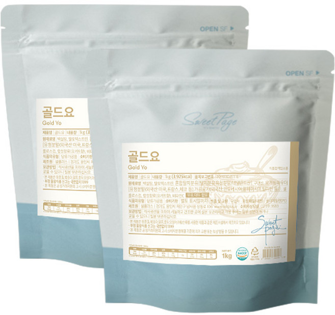 스위트페이지 골드요 파우더 1kg 2개세트, 1개입, 2개