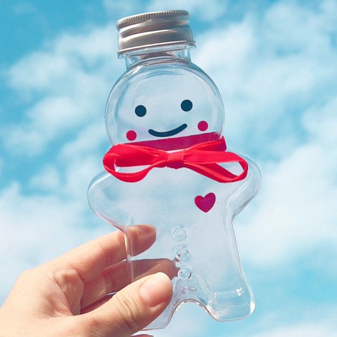 진저맨 공병 실버 5p 쥬스병 더치병 밀크티 커피 포장용기, 5개, 350ml