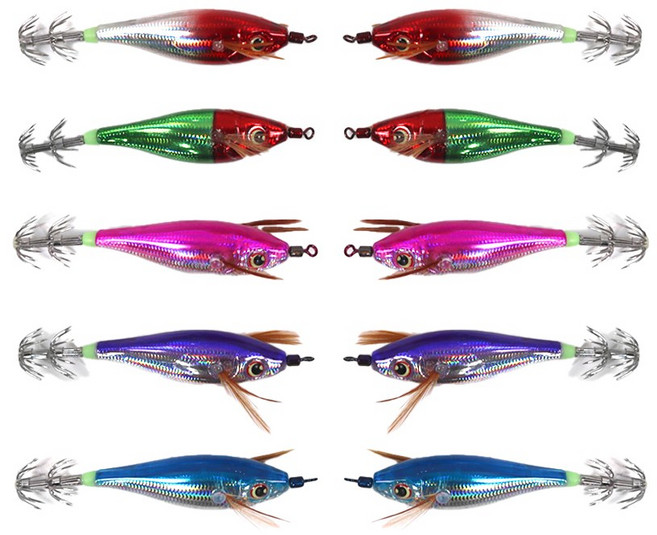 호라이즌 크리스탈 레이저 에기 수평 갑오징어 쭈꾸미 문어 고추장 수박, M 10p세트, 1개