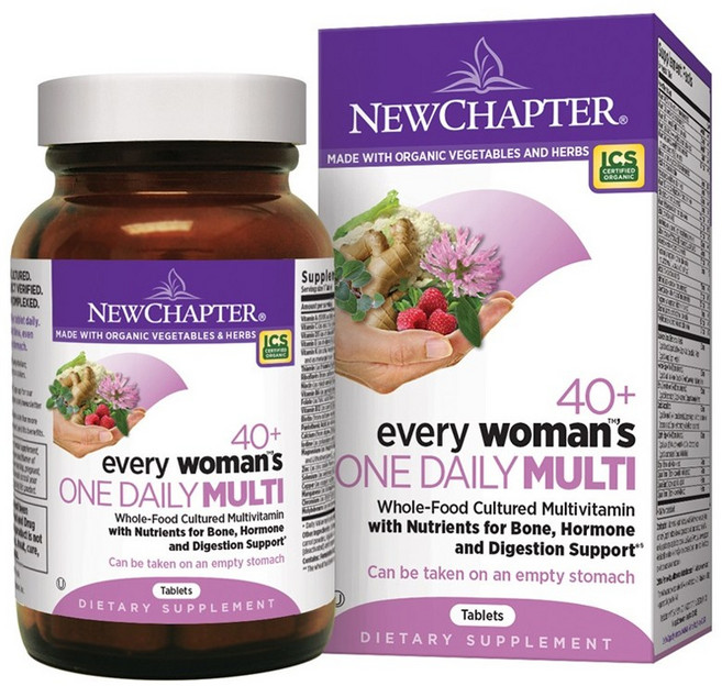 Newchapter 女性綜合維他命 40+ 錠, 96錠, 1個