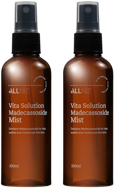 올니즈 비타 솔루션 마데카소사이드 승무원 고보습 기미 잡티 개선 미스트, 2개, 100ml