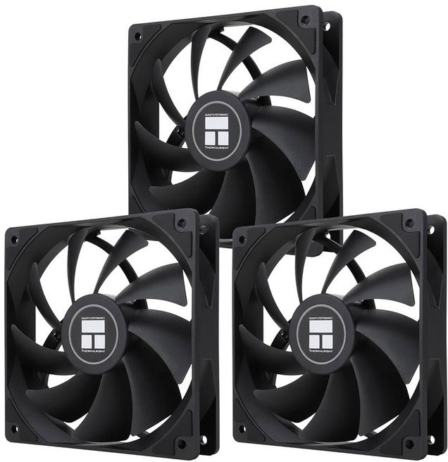 Thermalright TL-C12C-S X3 CPU 팬 120mm ARGB 케이스 쿨러 팬 S-FDB 베어링 포함 4핀 PWM 무소음 컴퓨터 최대 1550RPM 냉각 팬(, TL-C12C X3
