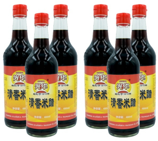 <킹콩푸드>청향쌀식초 미추 발효식초 중국식품, 6개, 480ml