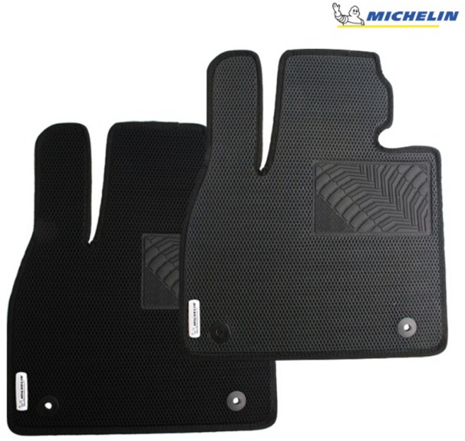 테슬라 모델3 미쉐린 스마트 매쉬코일매트 메쉬바닥매트, 1열전용, 블랙, 모델3하이랜드 (24년4월~)／TE205